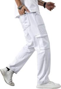 Nouveautés Jeans en Denim Extensible Simple et Confortable de Haute Qualité, Jambe Droite Ample, Entretien Facile, Pantalon en Denim pour Hommes, Printemps Automne - Product Image 2