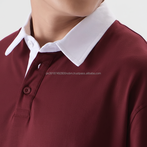 เสื้อยืดผู้ชายทรงหลวมสบายๆ ออกแบบเองได้ คอเสื้อตัดกัน ระบายอากาศ แห้งเร็ว มีกระเป๋าเสื้อ แขนสั้น เสื้อฤดูร้อน ขายส่ง - Product Image 3