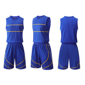 Ensemble de vêtements de basketball personnalisé de qualité supérieure, séchage rapide, réversible, respirant, 100% polyester, unisexe, nom d'équipe personnalisé, meilleur prix de gros - Product Image 3