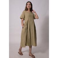 Magnifique robe maxi en coton naturel tissé à la main, écologique, lavable, artisanale, bohème, pour femme, pour toutes les occasions