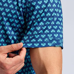 100% algodón para hombre para Polo camisa de alta calidad Color sólido manga corta estilo Casual logotipo bordado tela de punto Simple - Product Image 3