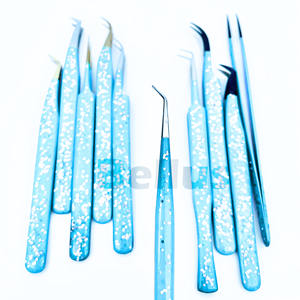 Pince à épiler d'extension de cils pointe pointue fibre de précision en acier inoxydable outil de cils de Salon Budget Friendly Option personnalisée - Product Image 6