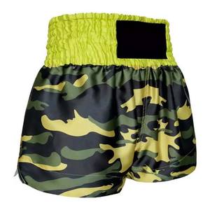 Pantalones cortos de MMA con cordón sublimado elástico de calidad superior Pantalones cortos de boxeo Personalizar su propio diseño de logotipo Spandex Poliéster Pantalones cortos de boxeo - Product Image 4