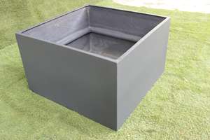 Jardinière ronde en FRP à finition brillante/mate - Robuste, légère et au design classique élégant pour une utilisation intérieure/extérieure à la maison et au jardin - Product Image 5