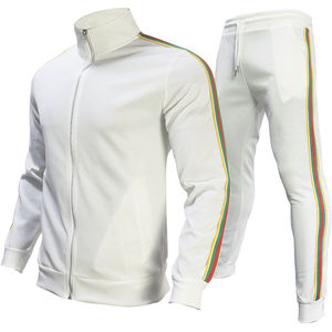 Meilleur prix, costume de sport personnalisé pour hommes, sweat-shirt patchwork, hauts, pantalons, survêtements de jogging et fitness solides à fermeture éclair pour l'hiver - Product Image 1