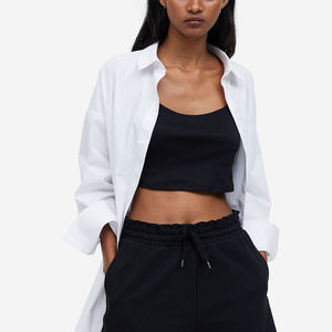 Pantalon de Yoga d'été de haute qualité en cours d'exécution athlétique entraînement de gymnastique courte longueur haute en gros respirant extensible Logo bouton de ceinture - Product Image 2