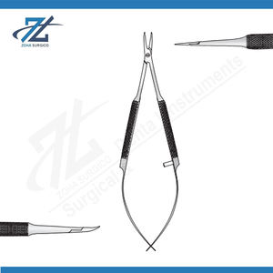 ที่จับเข็มขนาดเล็กแบบแมนนวล ด้ามจับแบบมีลาย ยาว 120 มม. โค้งงอ ใช้สำหรับจับ เหล็กกล้าไร้สนิมเกรดผ่าตัด ได้รับการรับรองมาตรฐาน CE ใช้สำหรับการผ่าตัดทั่วไป - Product Image 2