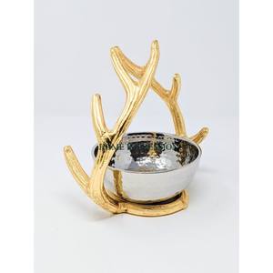 Cuenco de Metal hecho a mano para servir, cuenco de mezcla pulido con espejo de alta calidad con diseño Simple para el hogar, Hotel, cuenco de mesa para servir - Product Image 2