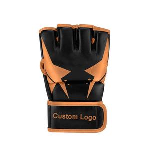 Venta al por mayor de guantes de cuero personalizados MMA para adultos Muay Thai Kickboxing Taekwondo entrenamiento punzonado Sparring de alta calidad - Product Image 6