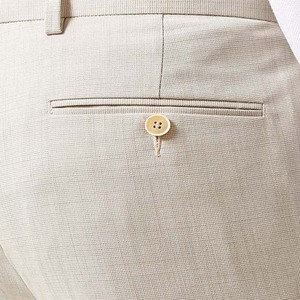 Pantalones de lona informales de alta calidad para hombre, transpirables, impermeables, ajustados, Material de poliéster/algodón, cintura elástica recta - Product Image 6