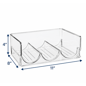 Range-bouteilles empilable transparent pour le rangement des bouteilles - Product Image 5