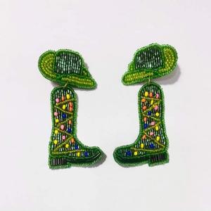 ต่างหูลูกปัดแก้วพลอยเทียมดีไซน์ทำมือคอลเลกชันคอลเลกชันเทศกาลออกแบบได้ตามต้องการดีไซน์ไม่เหมือนใคร-เครื่องประดับสำหรับช่างฝีมือขายส่ง - Product Image 6