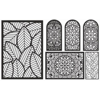 Paneles de Privacidad de Acero y Aluminio para Jardín, Cortados con Láser CNC, Personalizados, Marca CAMROOPINE
