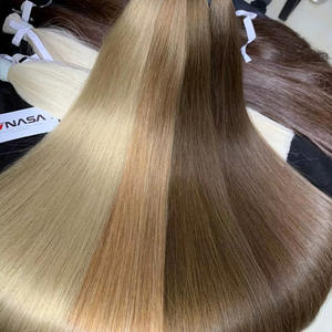 Hot Colors Venta al por mayor Extensiones de cabello humano virgen vietnamita Premium Natural Straight Style Lighter Dye Only - Product Image 1