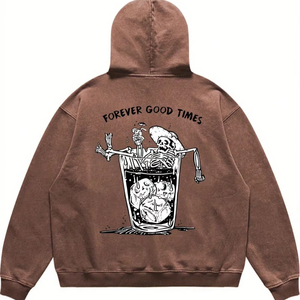 Sudadera con Capucha de Invierno para Hombre, Personalizada, Gruesa, Lavada al Ácido, con Estampado Digital de Moda para Hombre y Mujer - Product Image 1