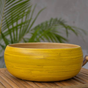 Bols à fruits en bambou enroulé coloré meilleur ensemble de dîner bol de service pour les repas à la maison et au restaurant - Product Image 4