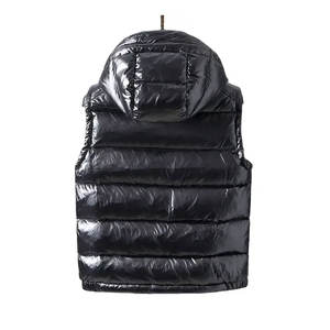 Veste polaire légère d'hiver décontractée pour hommes Service OEM Gilet brillant Manteau et gilet en duvet Veste - Product Image 2