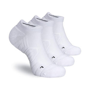 Chaussettes de sport respirantes et absorbant la transpiration, élasticité accrue, mélange de nylon, élasthanne et coton, amorti moyen, entraînement sportif - Product Image 3