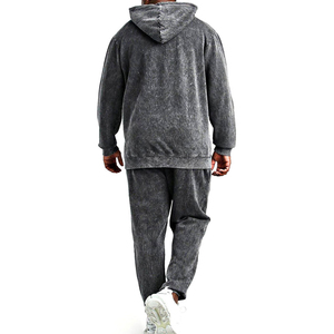 Survêtement pour homme de qualité supérieure, en tissu respirant, idéal pour le sport et le jogging, avec lavage à l'acide, fabrication OEM - Product Image 2