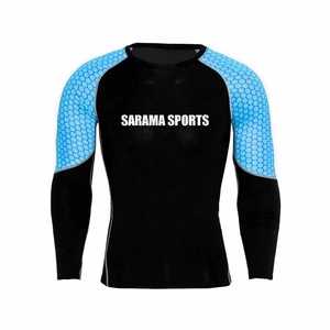 Rashguards de compression MMA personnalisés, imprimés par sublimation, vente d'usine, conception OEM personnalisée, rashguard pour hommes - Product Image 5