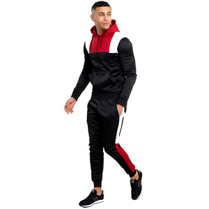 Survêtement pour homme avec fermeture éclair, décontracté et tendance, streetwear, couleur unie / survêtements de haute qualité, manches longues, personnalisés - Product Image 3