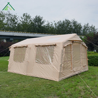 Tente gonflable Litai Antour de 13,68 m², grande tente beige, en tissu Oxford 420D imperméable, quatre saisons, avec colonnes d'air, pour le camping familial, 3-4 personnes
