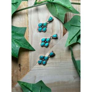 Pearline Spencer Kingman Turquoise & Sterling Silver Pendant with Bezel Setting Inlay Technology - Product Image 4
