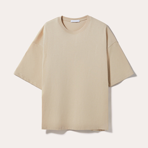 T-shirts oversize tendance à épaules tombantes, teints en uni, avec logo personnalisé, fournisseur en gros - Product Image 6