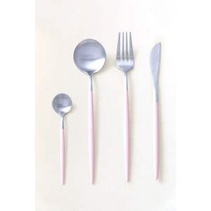 Élégant ensemble de couverts ton argent 5 pièces avec poignées martelées couverts de style américain haut de gamme pour salle à manger et cuisine - Product Image 3