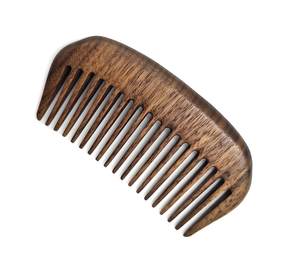 Brosses à cheveux en bois de Neem et bambou avec logo personnalisé Brosse démêlante en bambou à peigne large pour cheveux bouclés Brosse démêlante - Product Image 2