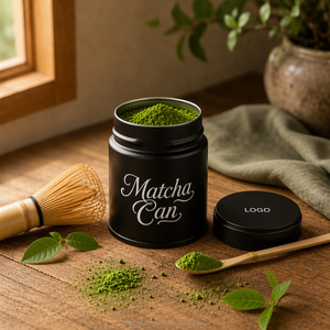 Wholesale Luxury Airtight Moisture-Proof Metal <b>Tin</b> Can Custom Printed Coffee Tea Matcha Containers Tinplate Matcha <b>Tin</b> Cans - Product Image 2