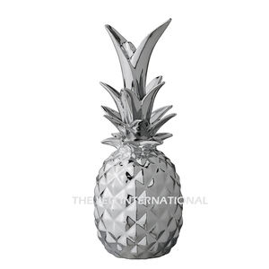 Juego de 2 esculturas con diseño de forma de hoja, esculturas modernas decorativas para el hogar chapadas en oro de Metal de latón de lujo de la India - Product Image 5