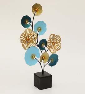 Gran oferta, nuevo diseño, escultura de flores, escultura decorativa de mesa, flor, pieza de exhibición de Metal para decoración de hogar y oficina personalizada - Product Image 5