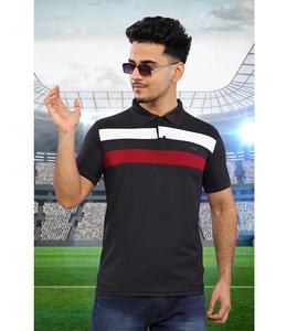 Camiseta ligera con cuello de tela para hombre diseñada para la comodidad y el estilo cotidiano - Product Image 4