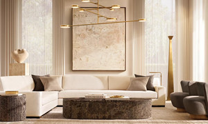 Table basse ronde extensible en bambou moderne, style colonne romaine, pour chambre et salon - Product Image 4
