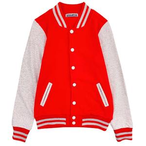 Veste universitaire de haute qualité pour hommes Bomber en molleton de coton rouge avec col à capuche Tissu en laine Saison d'hiver College Letterman Jacket - Product Image 1