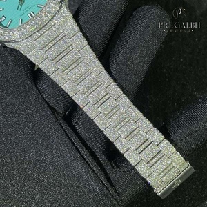 Crown Series Totalmente Iced Out Automático Moissanite Reloj para hombre Automático Big Face Bust Down Hip Hop Custom Acero inoxidable - Product Image 2