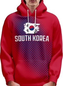 เสื้อมีฮู้ดแบบสวมหัวผ้าคอตตอนผสมไซส์ใหญ่พิเศษปักลายสำหรับผู้ชาย - Product Image 2