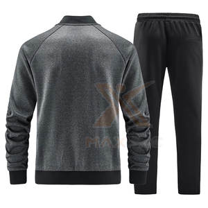 Nuevo Conjunto Deportivo para Hombre al por Mayor, Conjunto Deportivo de Dos Piezas en Color Sólido - Product Image 4