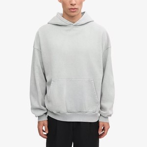 Venta al por mayor 2025 popular Sudadera con capucha de gran tamaño ropa de calle en blanco moda con capucha logotipo personalizado 210GSM peso pesado 100% algodón invierno - Product Image 1