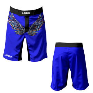 Pantalones cortos MMA transpirables para hombre, pantalones cortos MMA hasta la rodilla para hombre, a la venta, hechos en Pakistán - Product Image 4