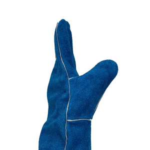Ropa DE TRABAJO Mejor venta Guantes de soldadura de cuero para la venta en línea 2 Guante de soldadura de fácil ajuste de color sólido pagado a mano - Product Image 4