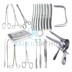Ensemble de dilatation et de curetage en acier inoxydable de haute qualité, ensemble de pinces de kit d'instruments de gynécologie DNC par KAHLU ORTHOPEDIC - Product Image 1