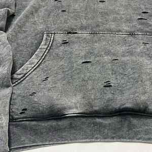 Oem Custom <b>Men's</b> Distressed Pullover <b>Hoodies</b> High Quality Cotton Streetwear For Autumn <b>Men</b> Distressed <b>Hoodies</b> - Product Image 3
