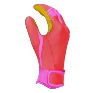 ถุงมือตีเบสบอลสำหรับผู้หญิงวัสดุหนังปักลายยาวตามสั่ง - Product Image 3