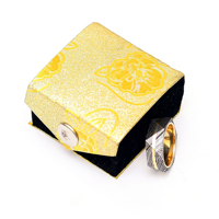Boîte à bague Burraq DIY personnalisée faite à la main en acier Damas classique 8 mm avec sertissage clos, unisexe, cadeau idéal pour papa, mari, petit ami, usage quotidien