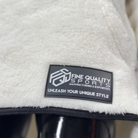 Sweat à capuche Sherpa unisexe personnalisé OEM, surdimensionné, double face brossée, blanc, épaules tombantes, avec patch en caoutchouc