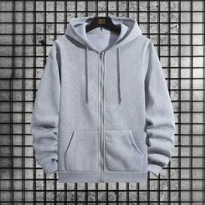 Conjunto de 2 Piezas para Hombre, Novedad 2025, Sudadera con Capucha y Cremallera de Felpa de Alta Calidad, Pantalones Deportivos, Manga Larga, Capucha, Invierno, Casual, Color Sólido - Product Image 1