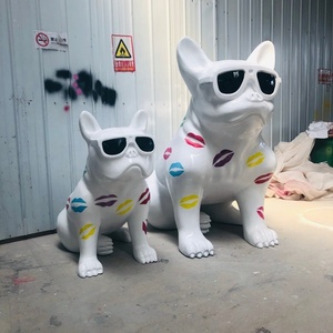 Escultura <span class=keywords><strong>de</strong></span> Bulldog Francés en fibra <span class=keywords><strong>de</strong></span> vidrio, artículo popular en línea - Product Image 5