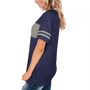 T-shirts légers en polyester/coton respirants pour hommes, coupe ample, col ras du cou, marque privée, meilleur prix, faible MOQ, meilleure vente - Product Image 5